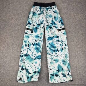 Zumba Wear Cargo Dance Pants 30" Camouflage Camo Blue Womens Medium M